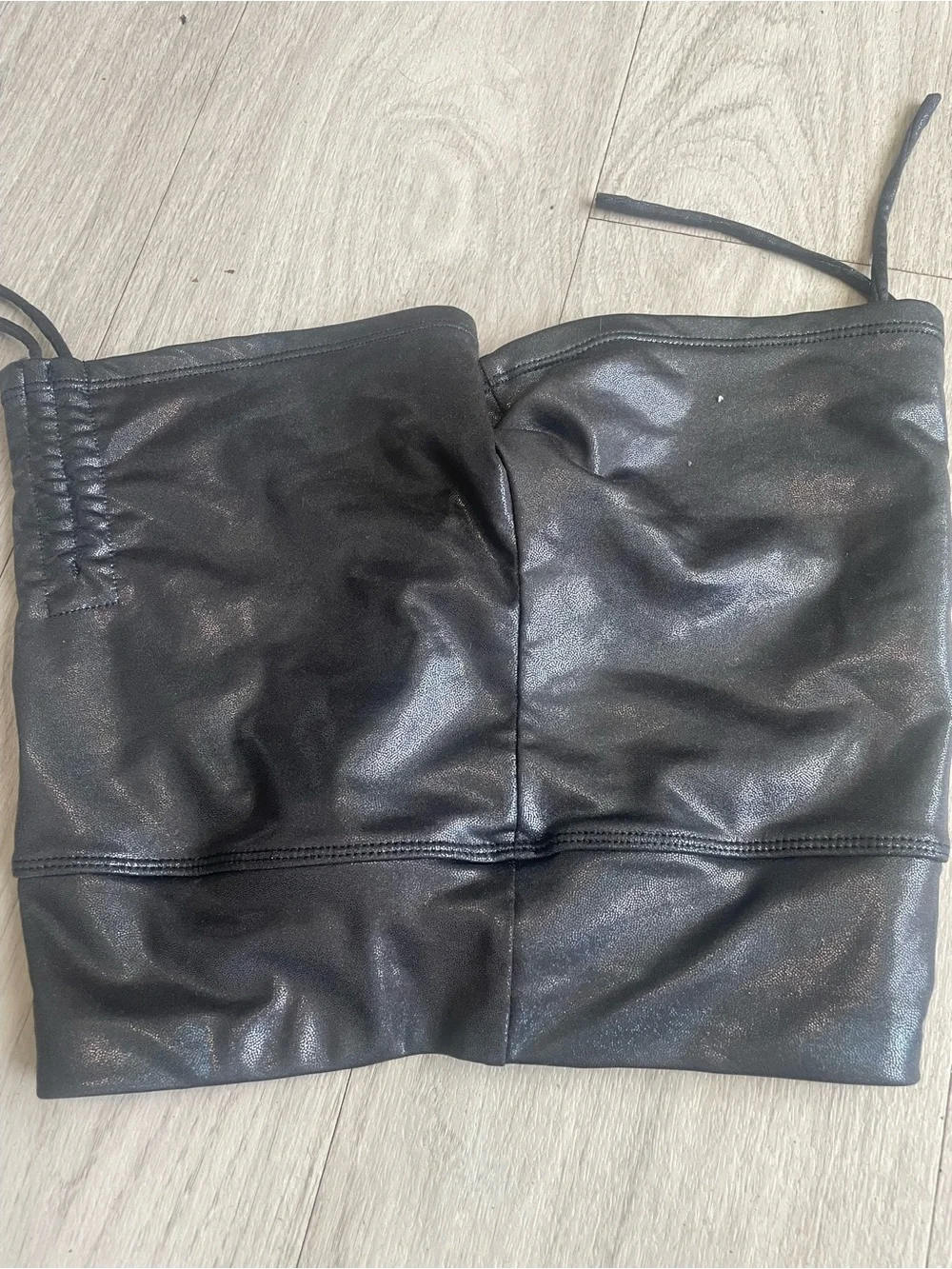 Justice Black Shimmery Active Shorts
